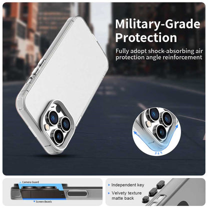 For iPhone 14 Pro Case PC+TPU+PET Matte Anti-Drop Phone Back Cover