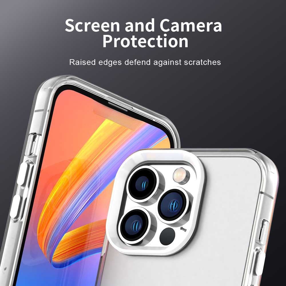 For iPhone 14 Pro Case PC+TPU+PET Matte Anti-Drop Phone Back Cover