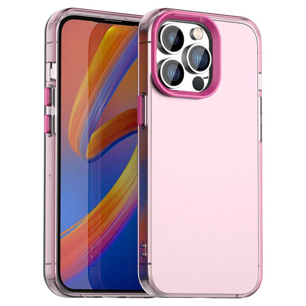 For iPhone 14 Pro Case PC+TPU+PET Matte Anti-Drop Phone Back Cover
