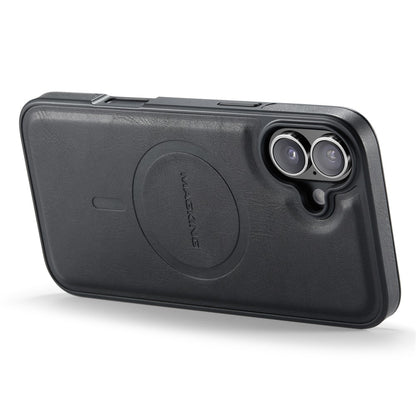 MAGKING K1 Series For iPhone 16 Magnetic Case PC+TPU+PU Leather Phone Cover