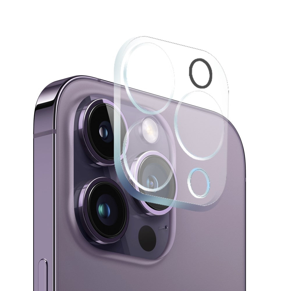 NORTHJO HD 3 in 1 TPU Phone Case for iPhone 14 Pro Max Shockproof Anti-Drop Case with Tempered Glass Screen Protector / Camera Lens Cover