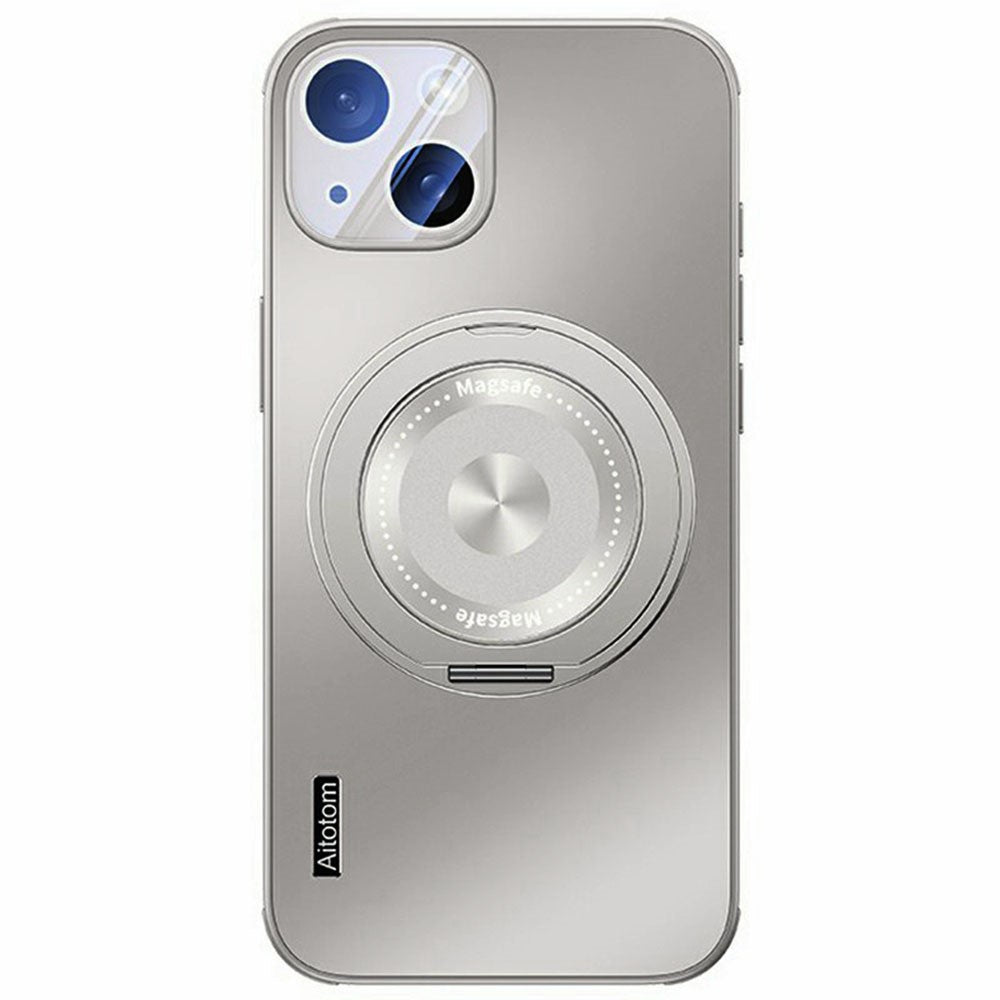 For iPhone 14 Plus Case Compatible with MagSafe Kickstand TPU+PC Heat Dissipation Phone Cover