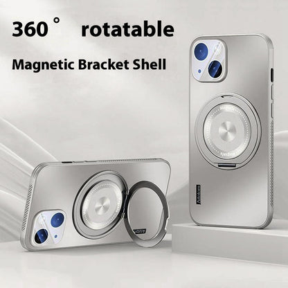 For iPhone 14 Plus Case Compatible with MagSafe Kickstand TPU+PC Heat Dissipation Phone Cover