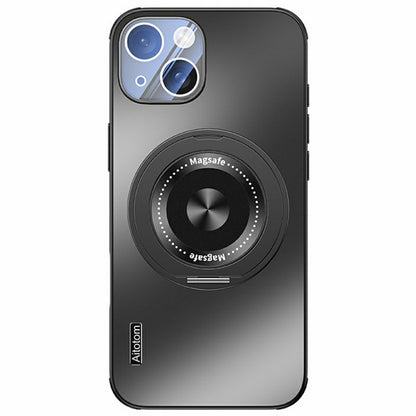 For iPhone 14 Plus Case Compatible with MagSafe Kickstand TPU+PC Heat Dissipation Phone Cover