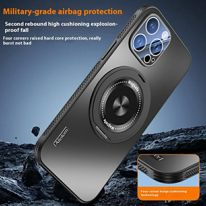 For iPhone 14 Pro Case Compatible with MagSafe Kickstand TPU+PC Heat Dissipation Phone Cover