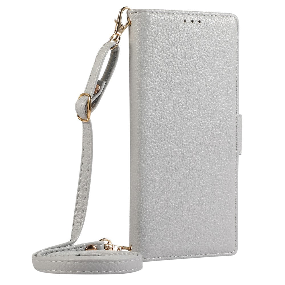 For iPhone 14 Pro Leather Case with Card Holder, Straps, Shockproof Wallet Phone Cover