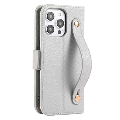 For iPhone 14 Pro Leather Case with Card Holder, Straps, Shockproof Wallet Phone Cover