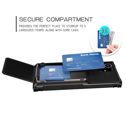 For Samsung Galaxy S25 Ultra Case PC+TPU Dual Layer Back Phone Cover with Card Holder