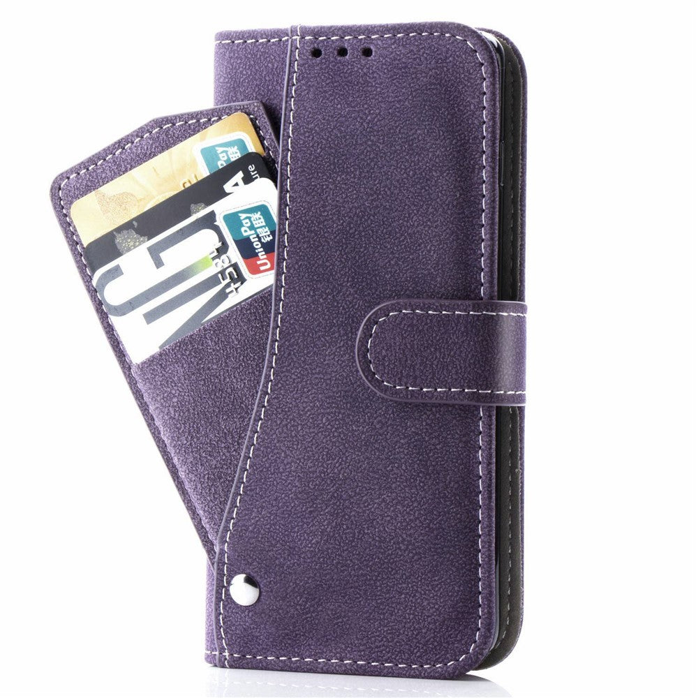 For iPhone 14 Pro Max Anti-scratch Phone Case Retro Texture PU Leather Rotating Card Slots Holder Stand Wallet Phone Cover