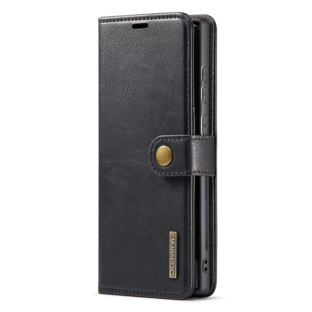 DG.MING for Samsung Galaxy S25 Ultra Case Detachable Split Leather Phone Cover