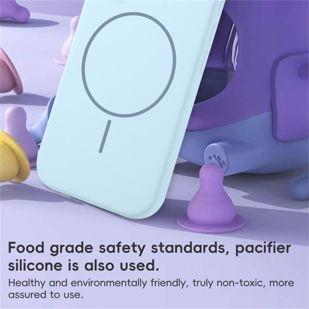 For iPhone 14 Pro Case Compatible with MagSafe Liquid Silicone Anti-Drop Phone Cover
