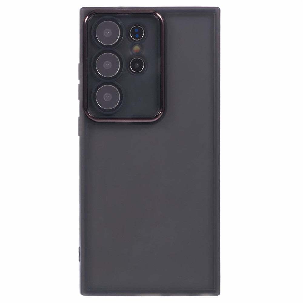 For Samsung Galaxy S25 Ultra Case Electroplated Camera Frame TPU Phone Cover