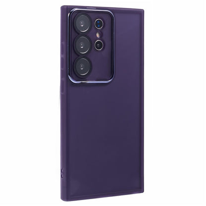 For Samsung Galaxy S25 Ultra Case Electroplated Camera Frame TPU Phone Cover
