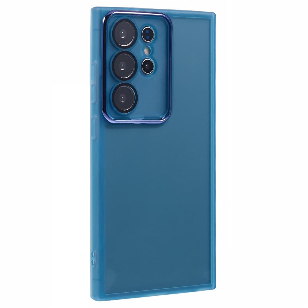 For Samsung Galaxy S25 Ultra Case Electroplated Camera Frame TPU Phone Cover