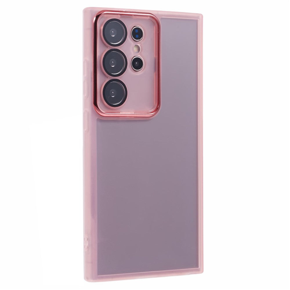 For Samsung Galaxy S25 Ultra Case Electroplated Camera Frame TPU Phone Cover