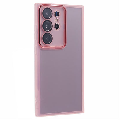 For Samsung Galaxy S25 Ultra Case Electroplated Camera Frame TPU Phone Cover