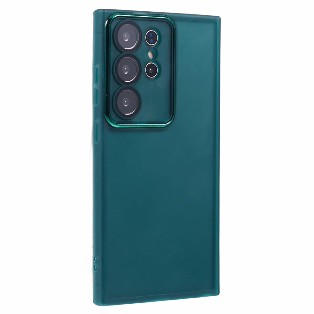 For Samsung Galaxy S25 Ultra Case Electroplated Camera Frame TPU Phone Cover
