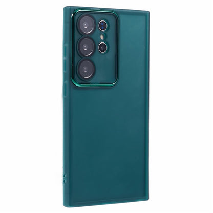 For Samsung Galaxy S25 Ultra Case Electroplated Camera Frame TPU Phone Cover