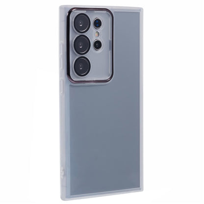 For Samsung Galaxy S25 Ultra Case Electroplated Camera Frame TPU Phone Cover