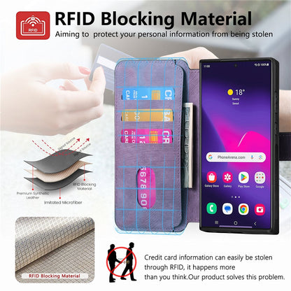 CASENEO For Samsung Galaxy S25 Ultra Magnetic Case  Detachable Leather Phone Wallet Cover