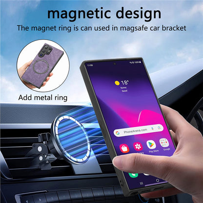 CASENEO For Samsung Galaxy S25 Ultra Magnetic Case  Detachable Leather Phone Wallet Cover