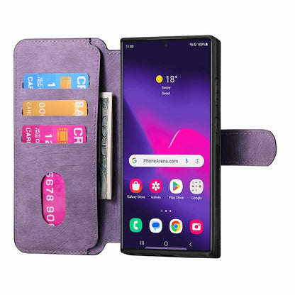CASENEO For Samsung Galaxy S25 Ultra Magnetic Case  Detachable Leather Phone Wallet Cover