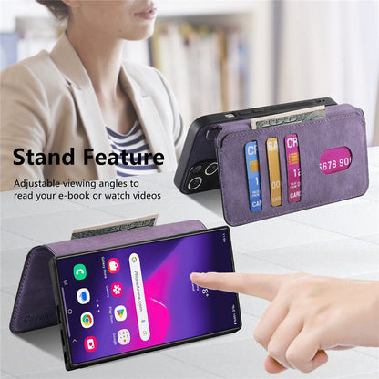 CASENEO For Samsung Galaxy S25 Ultra Magnetic Case  Detachable Leather Phone Wallet Cover