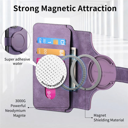 CASENEO For Samsung Galaxy S25 Ultra Magnetic Case  Detachable Leather Phone Wallet Cover