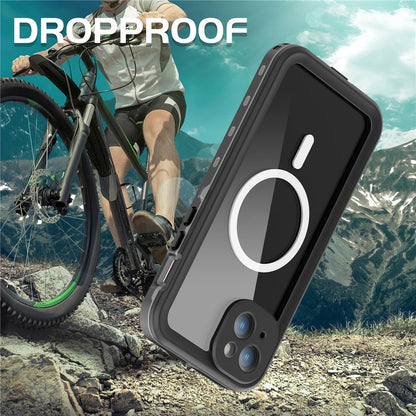 REDPEPPER Dot+ Series For iPhone 15 Phone Case Compatible with MagSafe IP68 Waterproof Clear Phone Cover