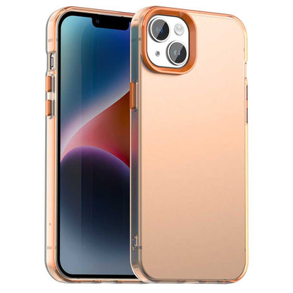 For iPhone 15 Plus / 14 Plus Case PC+TPU+PET Matte Anti-Drop Phone Back Cover