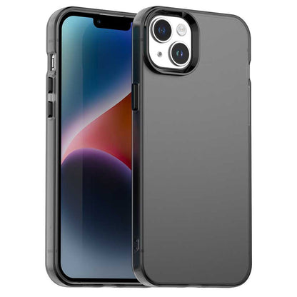 For iPhone 15 Plus / 14 Plus Case PC+TPU+PET Matte Anti-Drop Phone Back Cover