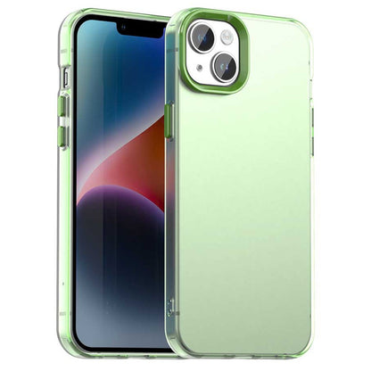 For iPhone 15 Plus / 14 Plus Case PC+TPU+PET Matte Anti-Drop Phone Back Cover
