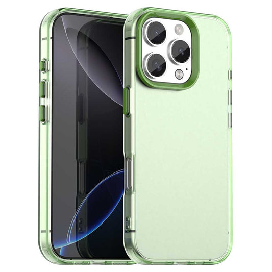 For iPhone 16 Pro Max Case PC+TPU+PET Matte Anti-Drop Phone Back Cover