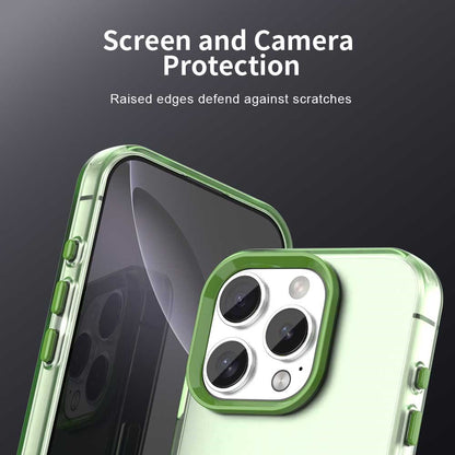 For iPhone 16 Pro Max Case PC+TPU+PET Matte Anti-Drop Phone Back Cover