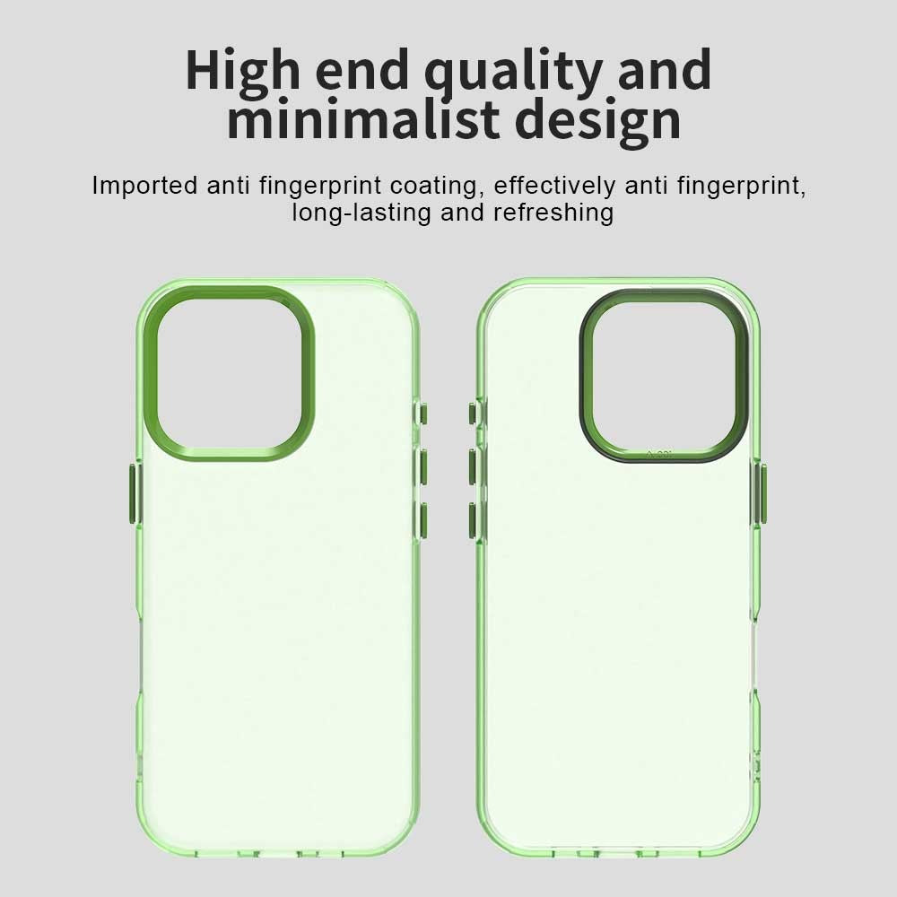 For iPhone 16 Pro Max Case PC+TPU+PET Matte Anti-Drop Phone Back Cover