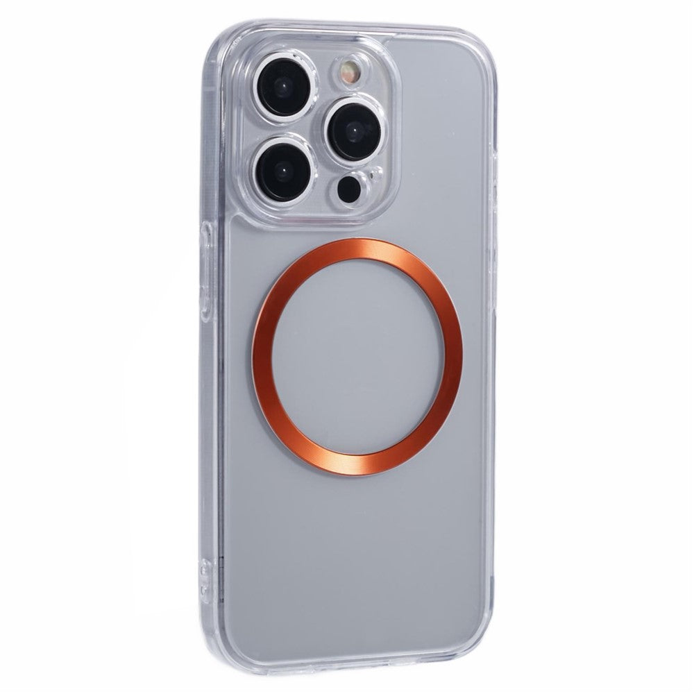 For iPhone 14 Pro Case Compatible with MagSafe CD Vein TPU+Acrylic Phone Cover