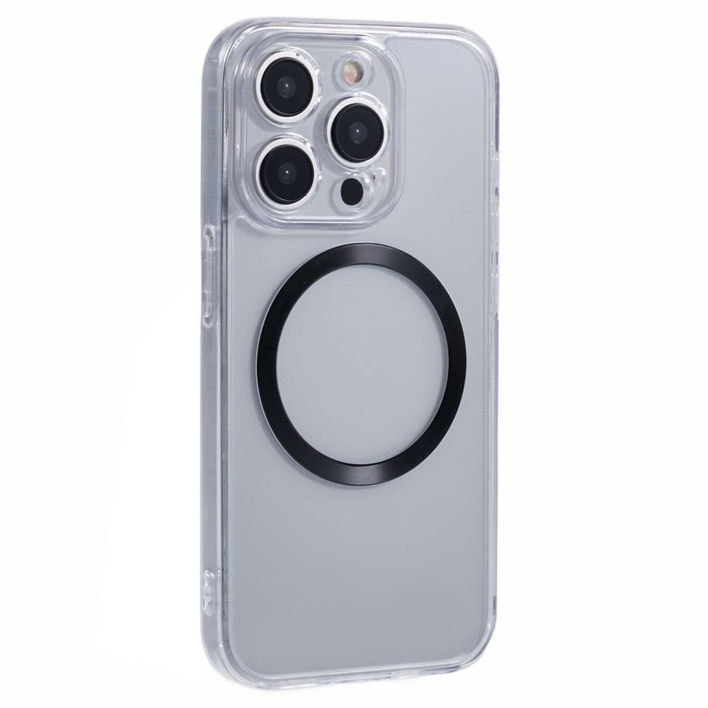 For iPhone 14 Pro Case Compatible with MagSafe CD Vein TPU+Acrylic Phone Cover