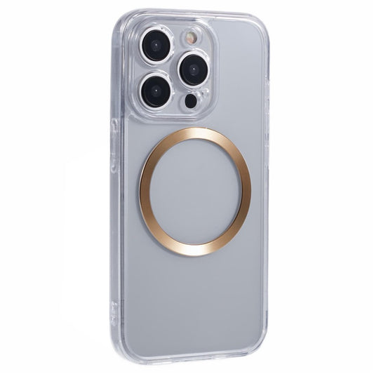 For iPhone 14 Pro Case Compatible with MagSafe CD Vein TPU+Acrylic Phone Cover