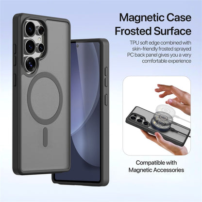 DUX DUCIS Lawa Series For Samsung Galaxy S25 Ultra Case Detachable Magnetic Cowhide Leather Cover Zipper Wallet