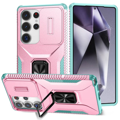 For Samsung Galaxy S25 Ultra Case Camshield Kickstand TPU+PC Anti-Slip Phone Cover