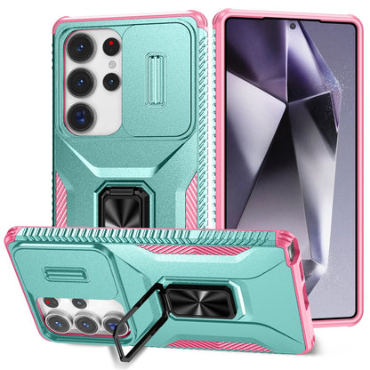 For Samsung Galaxy S25 Ultra Case Camshield Kickstand TPU+PC Anti-Slip Phone Cover