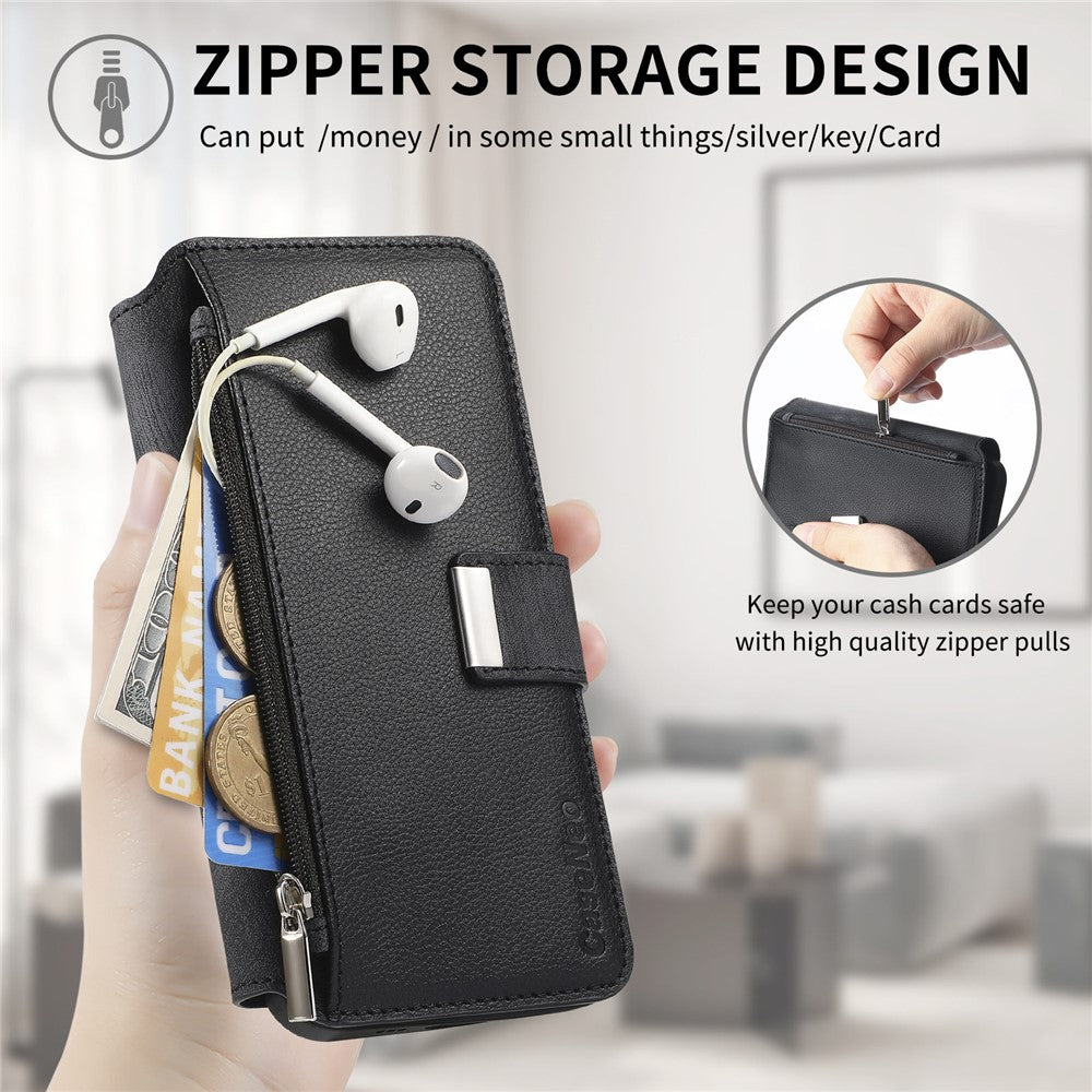 CASENEO For Samsung Galaxy S25 Ultra  MW-02 Detachable Magnetic Leather Wallet Phone Cover