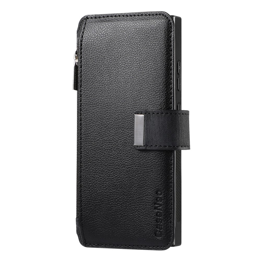 CASENEO For Samsung Galaxy S25 Ultra  MW-02 Detachable Magnetic Leather Wallet Phone Cover