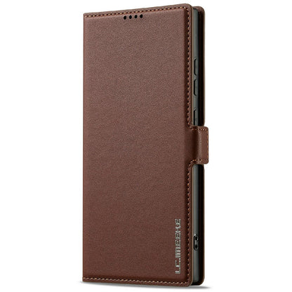 LC.IMEEKE L1 Series for Samsung Galaxy S25 Ultra Case PU Leather Wallet Stand Protective Phone Cover