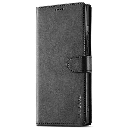LC.IMEEKE For Samsung Galaxy S25 Ultra Case Calf Texture PU Leather Stand Wallet Phone Cover