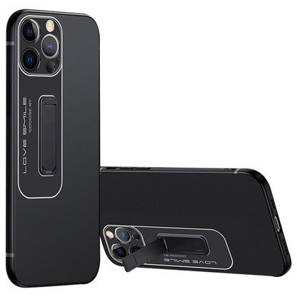 Matte Phone Case for iPhone 14 Pro Max, Soft TPU + Hard PC Phone Cover with Hidden Kickstand