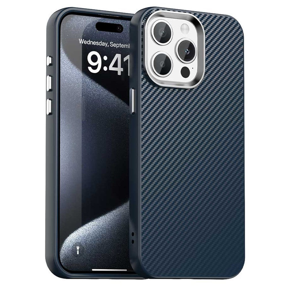 For iPhone 14 Pro Case Cell Phone Hybrid Back Cover Carbon Fiber Texture
