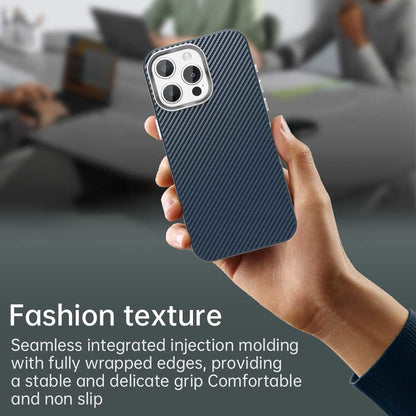 For iPhone 14 Pro Case Cell Phone Hybrid Back Cover Carbon Fiber Texture