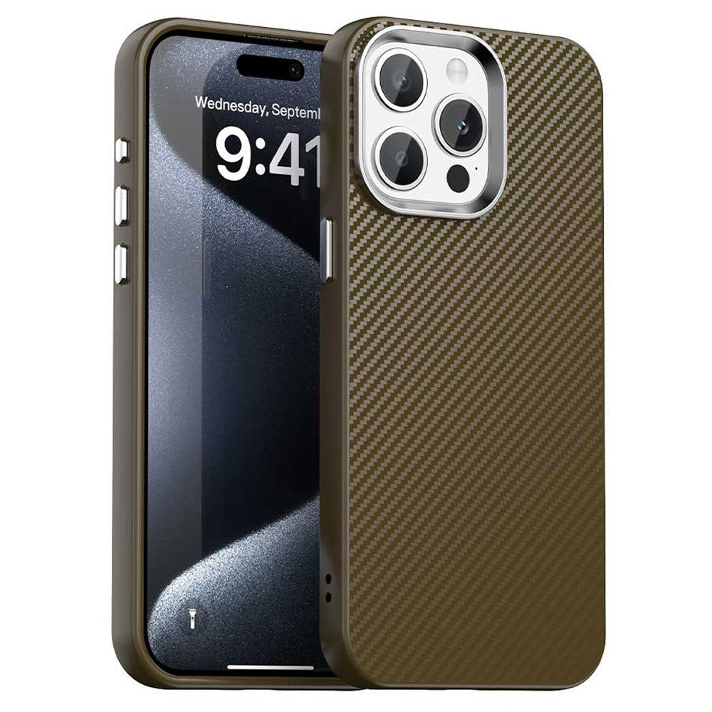 For iPhone 14 Pro Case Cell Phone Hybrid Back Cover Carbon Fiber Texture