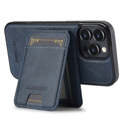 LC.IMEEKE L3 For iPhone 16 Pro Max Magnetic Case Detachable Card Holder Leather+TPU Mobile Cover